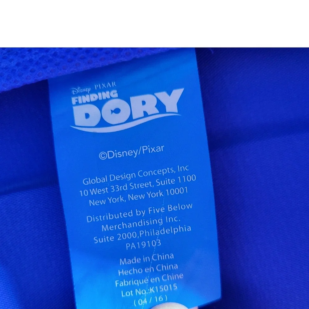 Disney Pixar Finding Dory Nemo Blue Glitter Backpack School Bag K15015
